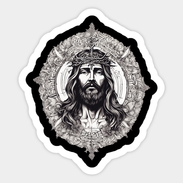 Jesus Christ the Bread of Life Sticker by animegirlnft